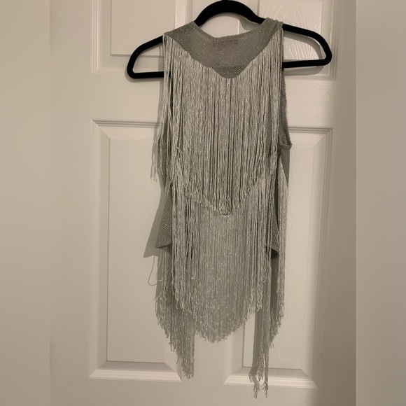 Stunning Fringe Metallic Vest - Picture 4 of 9
